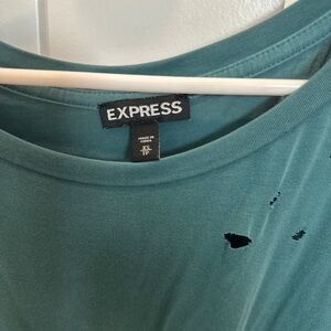 Express Teal Casual Tee